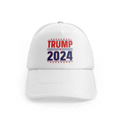 Trump 2024 Logowhitefront-view