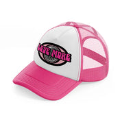 love more-neon-pink-trucker-hat