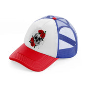 skull roses-multicolor-trucker-hat