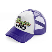 the boujee one-purple-trucker-hat