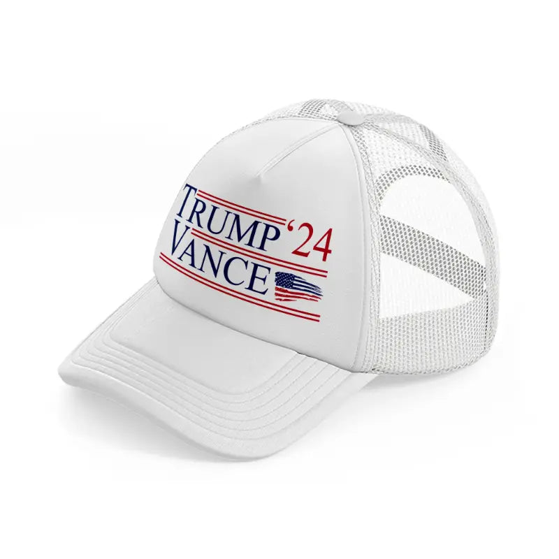 Trump-vance 24 white Trucker Hat