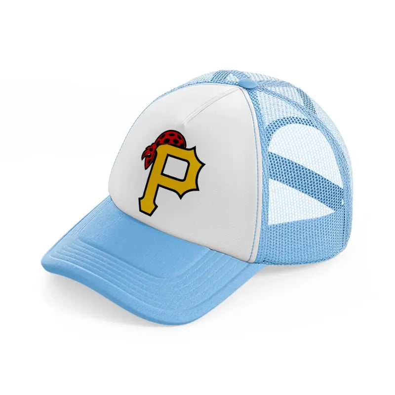 pittsburgh pirates supporter-sky-blue-trucker-hat