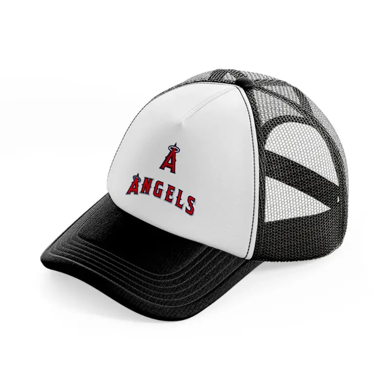a angels-black-and-white-trucker-hat