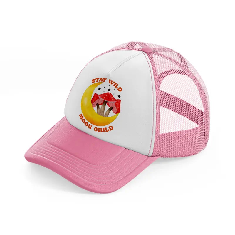 valentin's day pink and white trucker hat