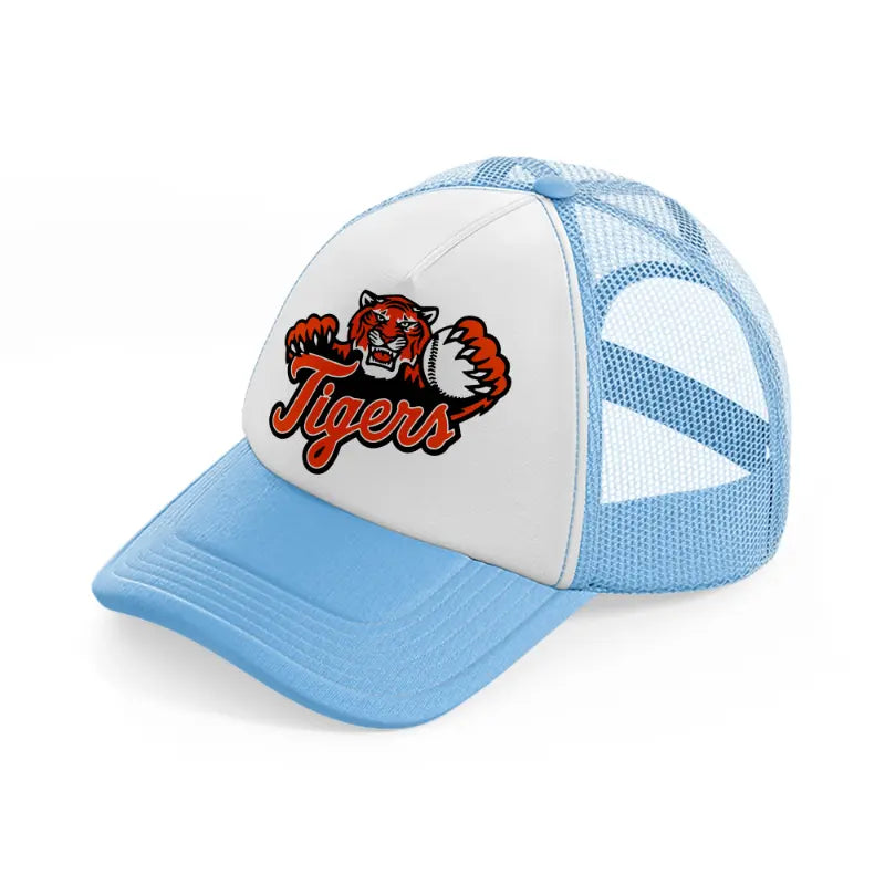 detroit tigers supporter sky blue trucker hat