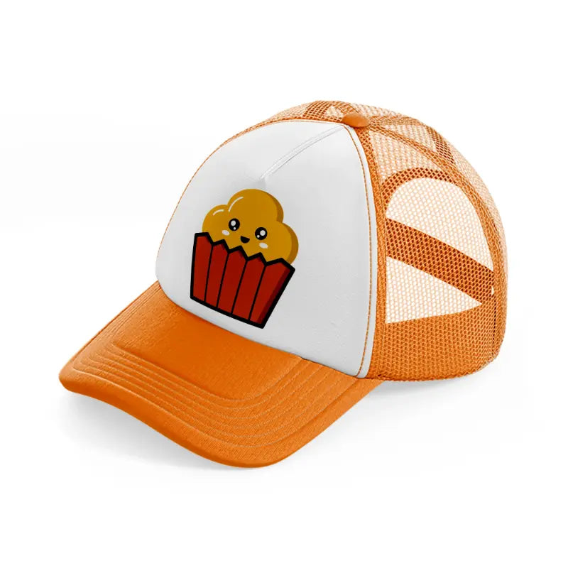 cupcake orange trucker hat