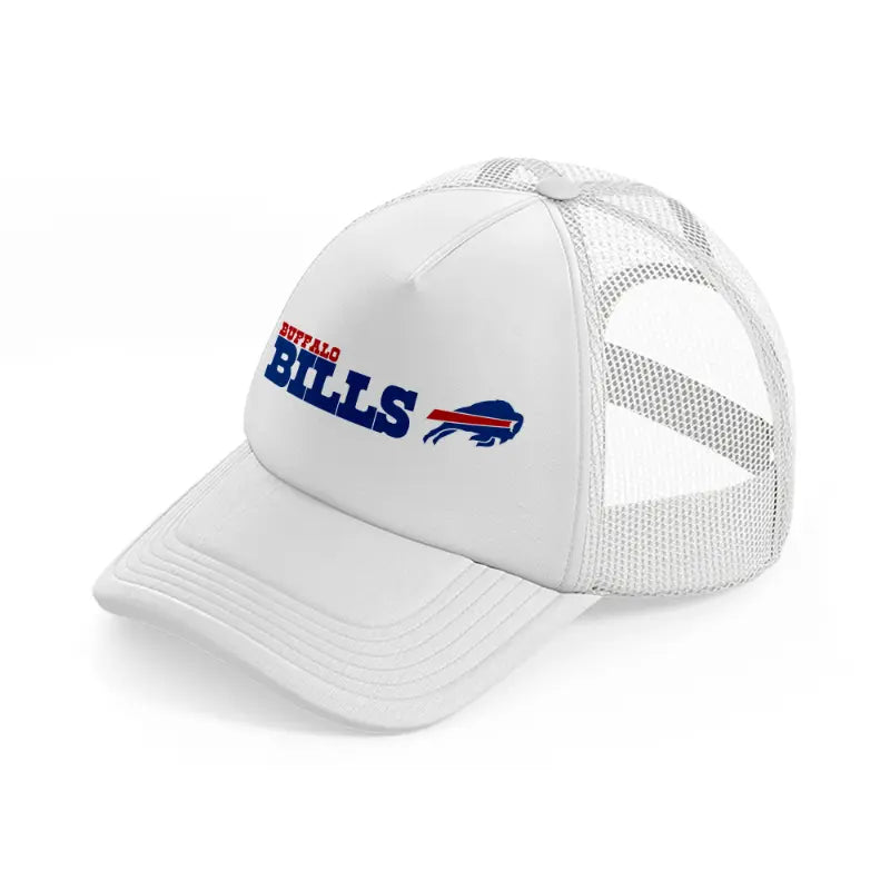 buffalo bills emblem-white-trucker-hat