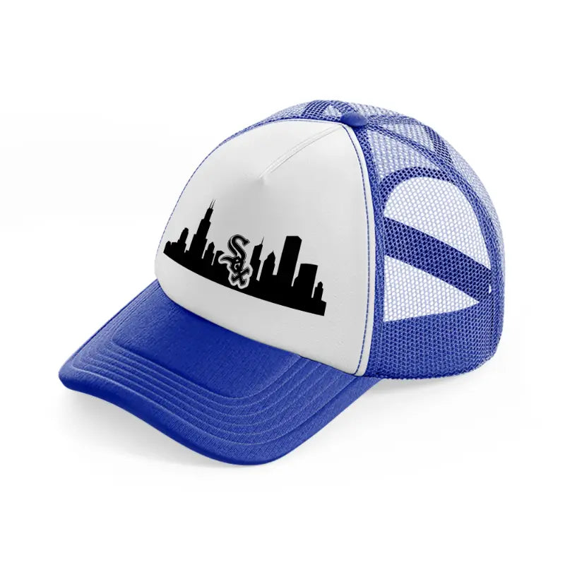 chicago white sox city shape-blue-and-white-trucker-hat