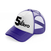 5 de mayo-purple-trucker-hat