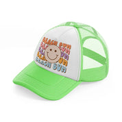beach bum-lime-green-trucker-hat