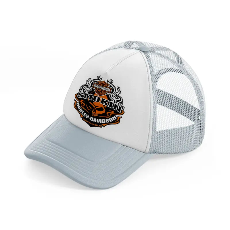 harley-davidson smokin'-grey-trucker-hat