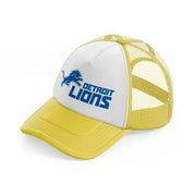 detroit lions shorter logo-yellow-trucker-hat