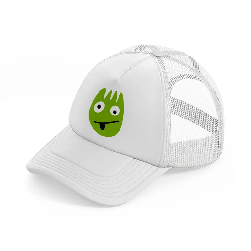 silly monster-white-trucker-hat