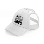 let's do this boys-white-trucker-hat
