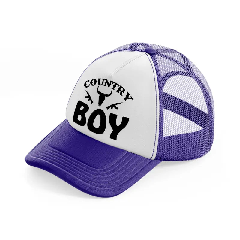 country boy-purple-trucker-hat