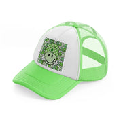 lucky charm-lime-green-trucker-hat