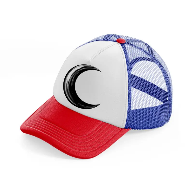 crescent moon multicolor trucker hat