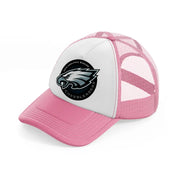 philadelphia eagles cheerleaders-pink-and-white-trucker-hat