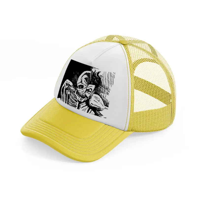 zombie joker-yellow-trucker-hat
