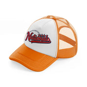 washington nationals orange trucker hat