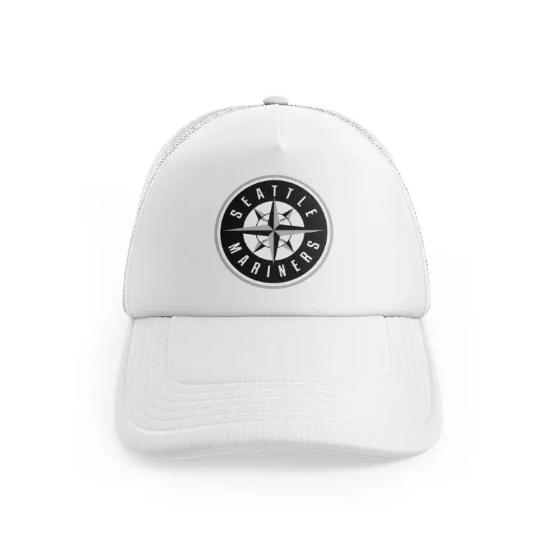 Seattle Mariners Black & Whitewhitefront-view