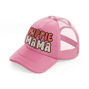 hippie mama (1)-pink-trucker-hat