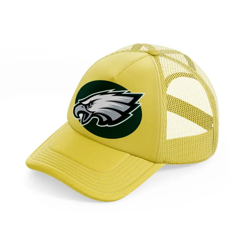 philadelphia eagles green emblem-gold-trucker-hat