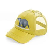 014 raccoon gold trucker hat