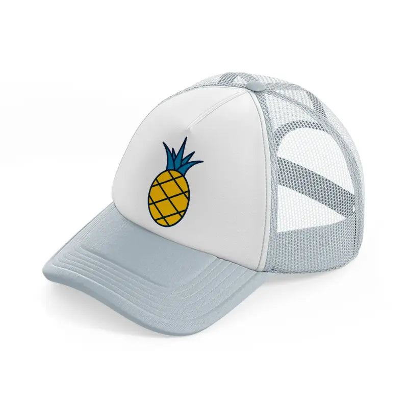 pineapple grey trucker hat