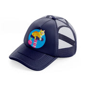 cat-navy-blue-trucker-hat