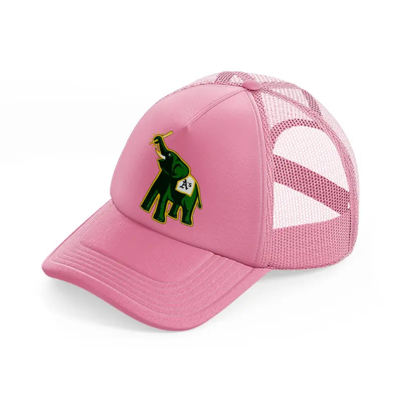 oakland athletics elephant-pink-trucker-hat