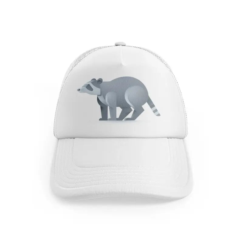 014-raccoon-white-trucker-hat