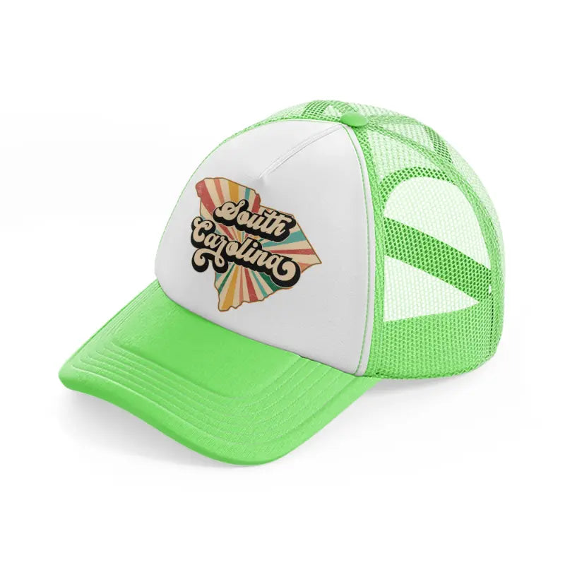 south carolina-lime-green-trucker-hat