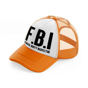 Federal Booty Inspector orange Trucker Hat