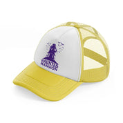 haunted mansion-yellow-trucker-hat