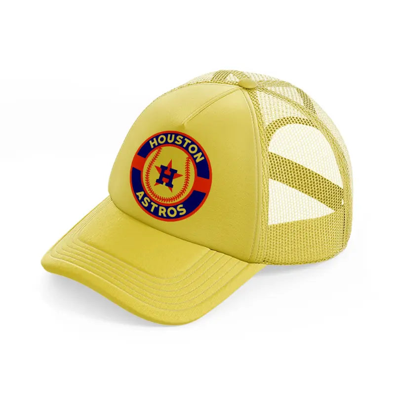 houston astros vintage-gold-trucker-hat