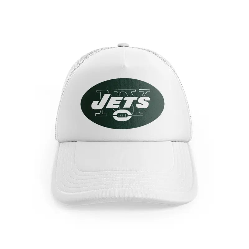 New York Jets Supporterwhitefront-view