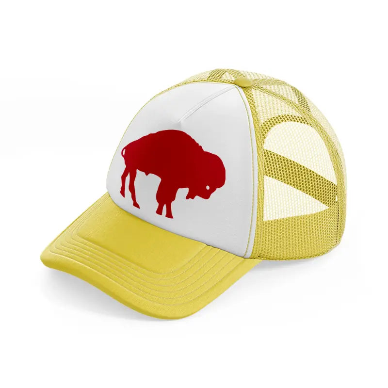 buffalo shape-yellow-trucker-hat