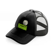 golf hole ball-black-trucker-hat