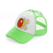 groovysticker 12 lime green trucker hat