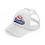 rookie of the year white trucker hat