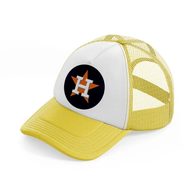 houston astros retro-yellow-trucker-hat