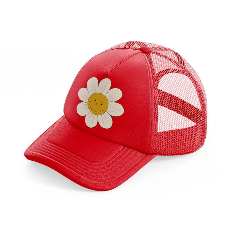 floral elements-20-red-trucker-hat