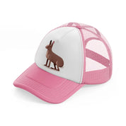 043-hare-pink-and-white-trucker-hat
