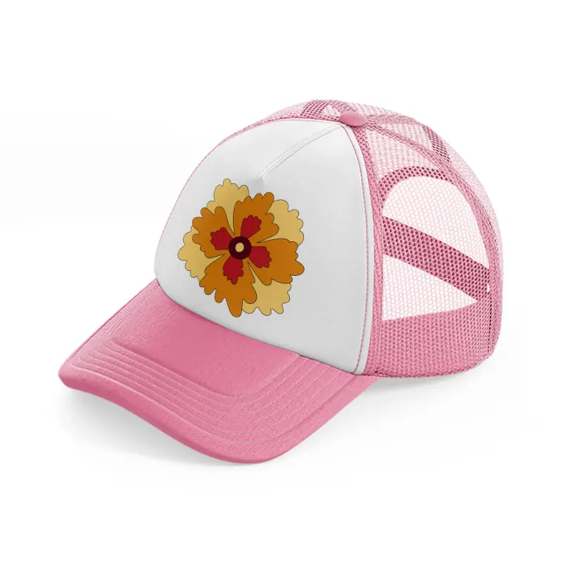 floral elements-13-pink-and-white-trucker-hat