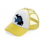 detroit lions supporter-yellow-trucker-hat