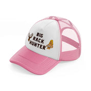 Big Rack Hunter pink-and-white Trucker Hat