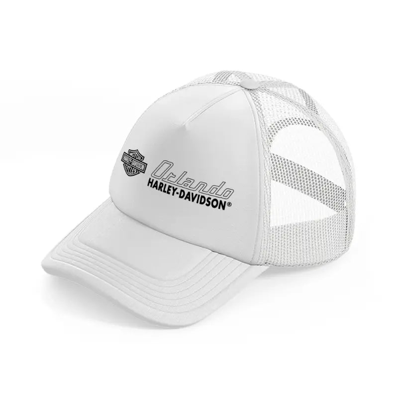 harley-davidson orlando-white-trucker-hat