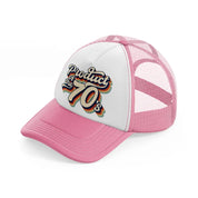 pngclean pink and white trucker hat