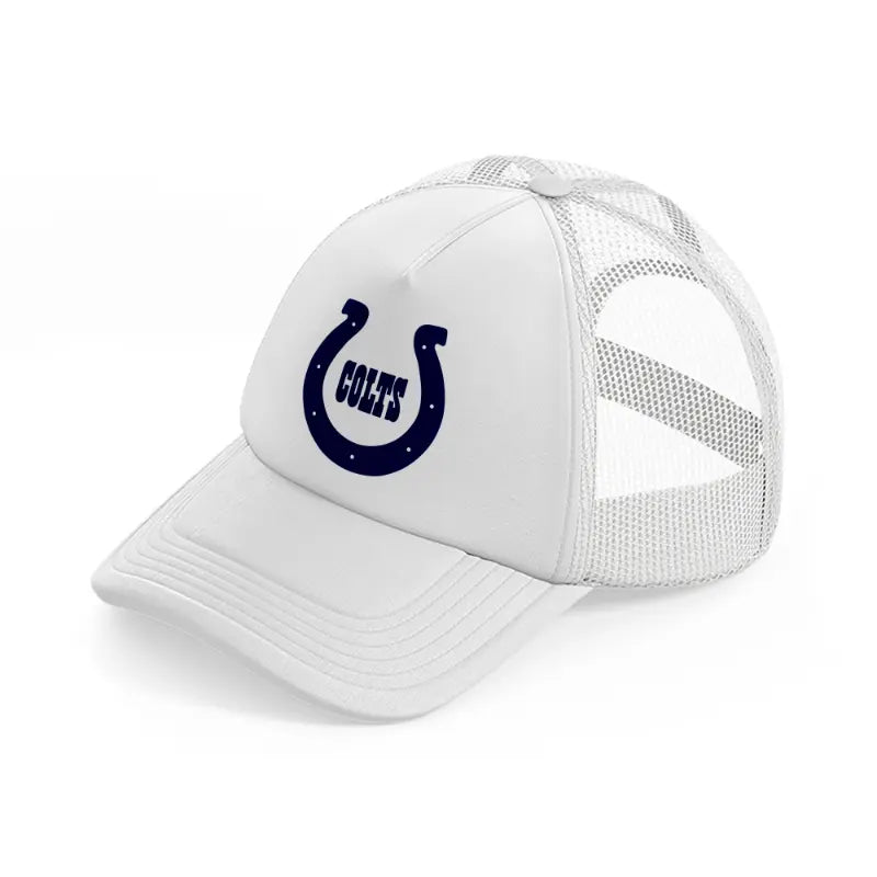 indianapolis colts logo-white-trucker-hat